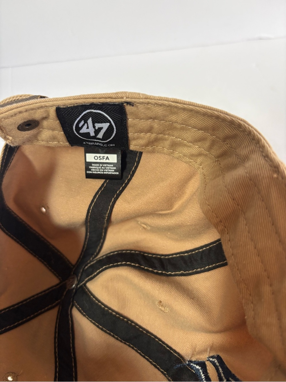 NWT '47 Brand NY Yankees Beige Baseball Cap - Picture 10 of 11